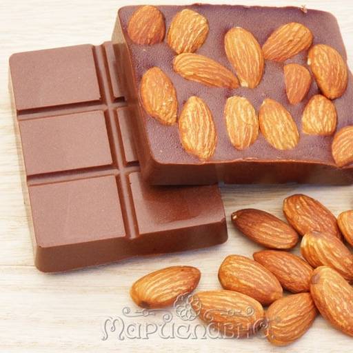 Шоколад молочный Жареный миндаль и ваниль - Мариславна фото 2