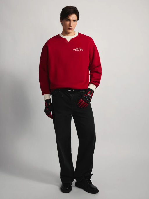 Толстовка с контрастным воротником / Zarina  фото 2