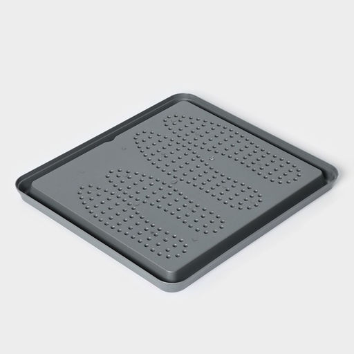 Лоток для обуви малый Darel plastic, 43.5×39 см, пластик, серый