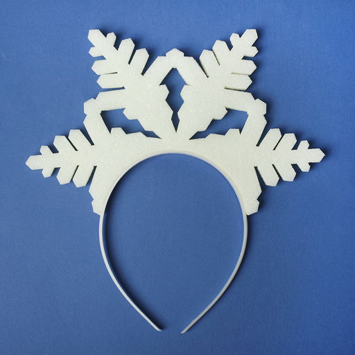 Ободок новогодний карнавальный Снежинка - Страна карнавалия фото 4