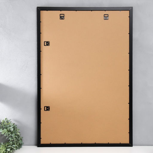 Фоторамка для фото 60×90 см Ellis, МДФ, с паспарту, чёрный, (пластиковый экран)