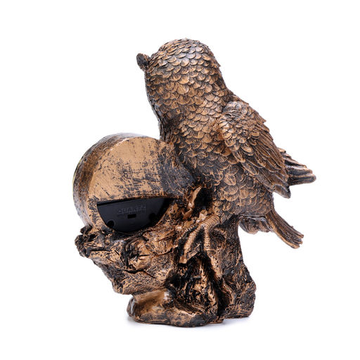 Часы настольные каминные «Филин», 16×19 см, циферблат d=6 см, от батарейки 1×ААА