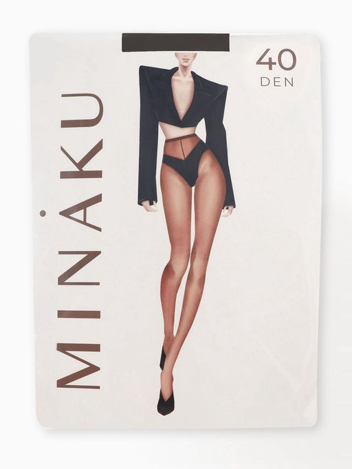 Колготки женские MINAKU 40 ден, цвет черный, размер 2/S