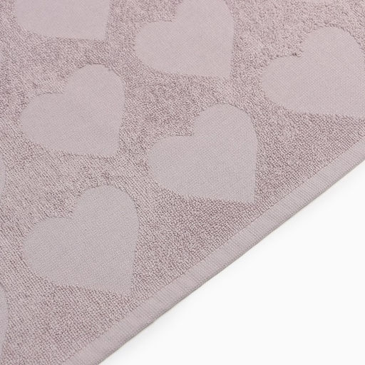 Полотенце махровое Love Life Hearts, 30×50 см, хлопок 100%, светло-розовое