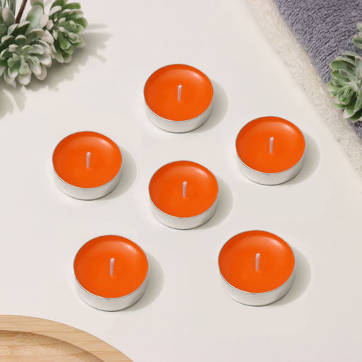 Цена за 2 шт. Набор свечей ароматических чайных «Сочное манго», в подарочной коробке, 6 шт.