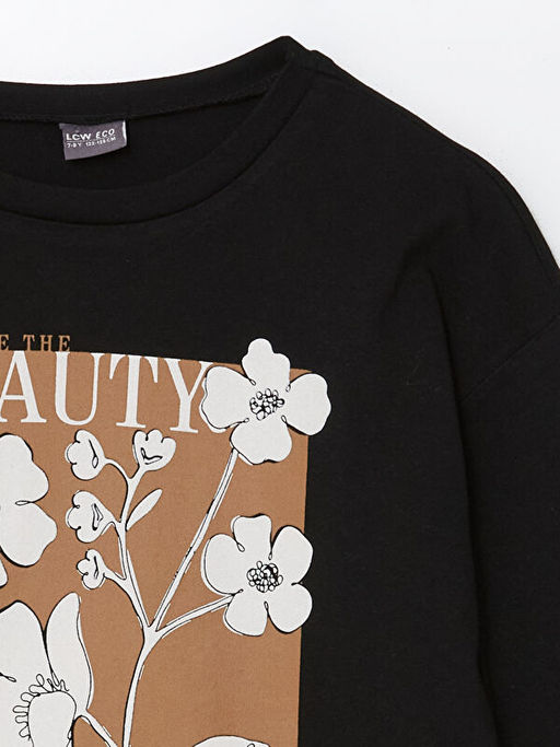 Bisiklet Yaka K?z ?ocuk Ti??rt - Waikiki фото 2