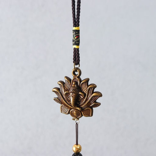 Музыка ветра «Ганеша в лотосе», 6 колокольчиков, 65 см