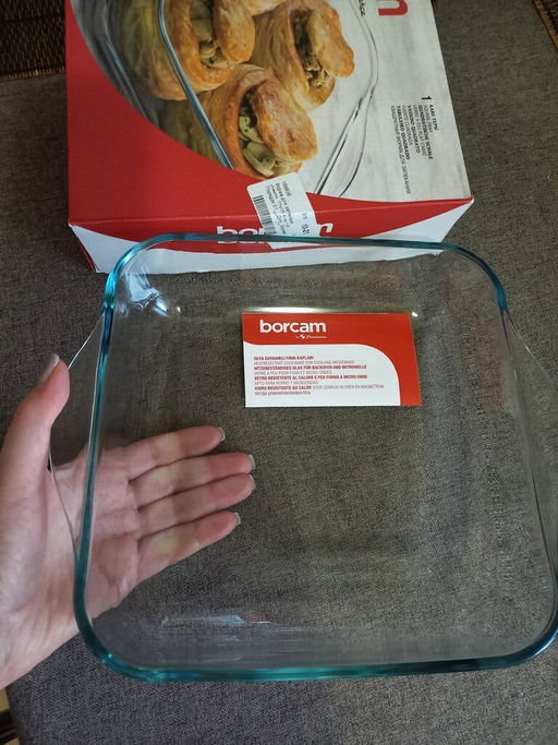 BORCAM Форма для запекания квадр. с ручками 256*220 мм, арт.59034 (1017151) КОРОБКА