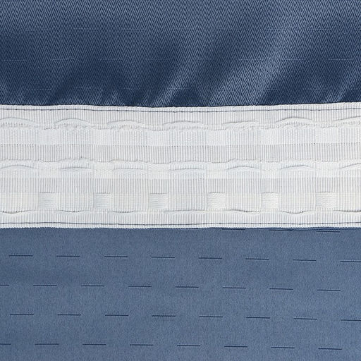 Штора портьерная «Этель. Штрихи», синяя, 130×300 см