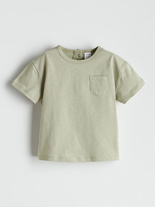 Bisiklet Yaka Bask?l? Erkek Bebek Ti??rt 2li