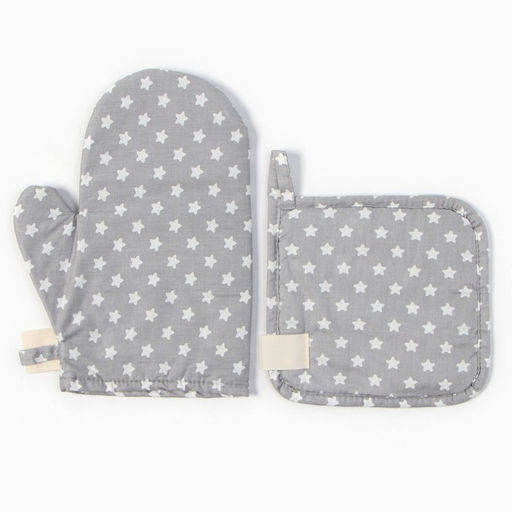 Набор кух. Этель Звёзды: варежка 20х28 см, прихватка 19х19 см, 80% хл, 20% пэ  фото 3