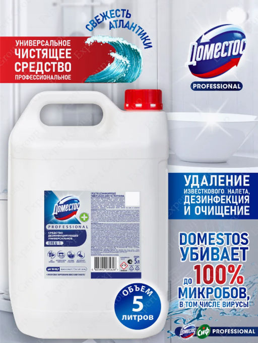 ДОМЕСТОС PROFESSIONAL ср-во универсальное 5л Дезинфицирующее