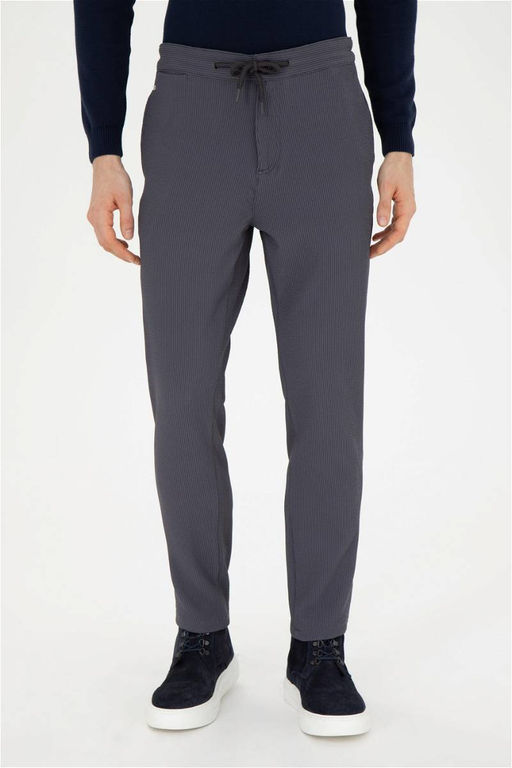 Мужские брюки из плотной ткани антрацитового цвета - U.s. polo assn фото 2