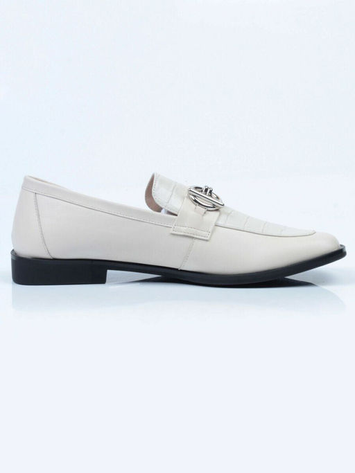 03-DP93-3 LT. BEIGE Лоферы женские (натуральная кожа)
