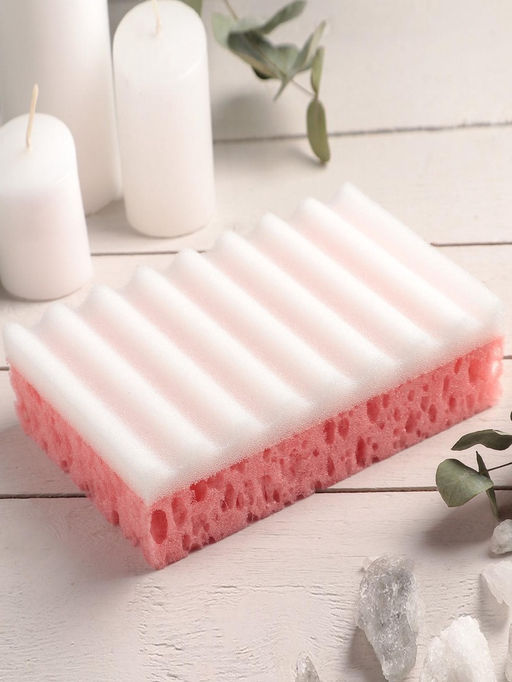 Цена за 3 шт. Губка для тела массажная «Совершенство», 16.5×10.5×5 см, МИКС