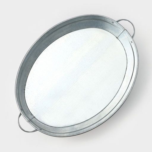 Таз для бани, овальный, с ручками, оцинкованная сталь, 23 л