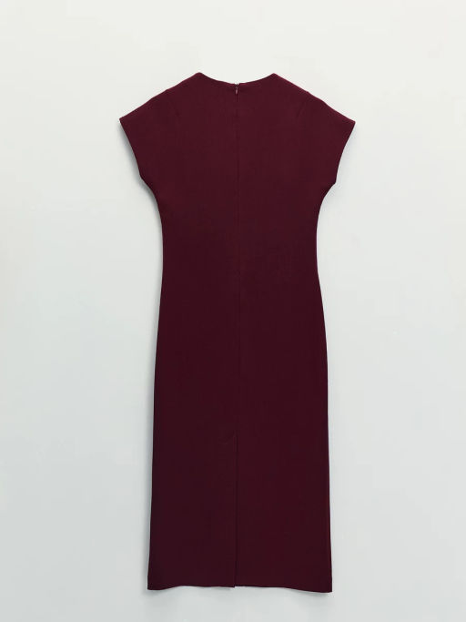 Платье миди с V-образным вырезом / Zarina  фото 7