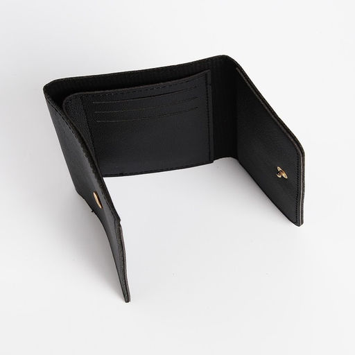 Кошелёк на кнопке, цвет чёрный - Simaland фото 4