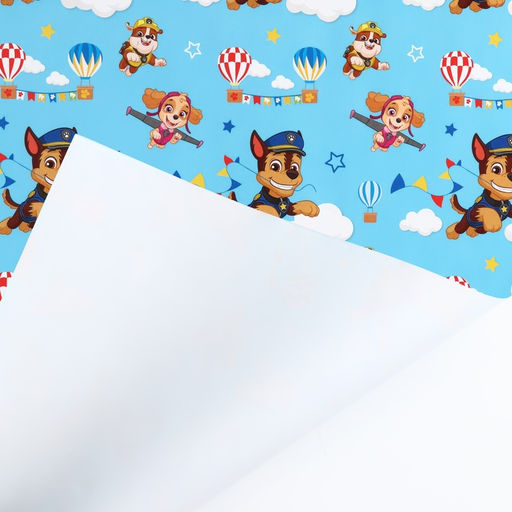 Цена за 10 шт. Бумага упаковочная глянцевая, Щенячий патруль, 70×100 см