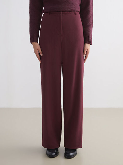 Standart Fit Geni? Pa?a Kad?n Pantolon