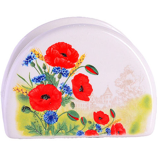 60284 Салфетница на стол 9,5х4,4х7,1см Цветущие Маки доломит LR (х60) - Mayer&boch фото 3