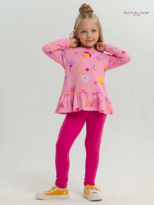 Костюм Алиса цветы барби-фуксия - Sovalina фото 22
