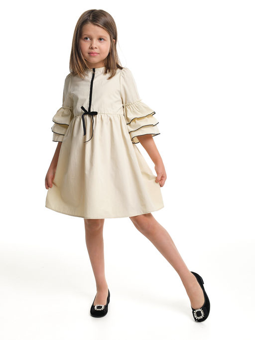 Платье для девочки нарядное детское праздничное UD 8059 св.бежевый - Mini maxi фото 3