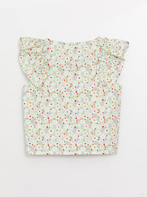 Bisiklet Yaka Desenli K?z ?ocuk Bluz - Waikiki фото 2