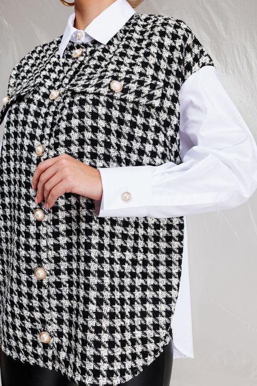 Рубашка KOKOdea 4.29-Р принт шанель  фото 8