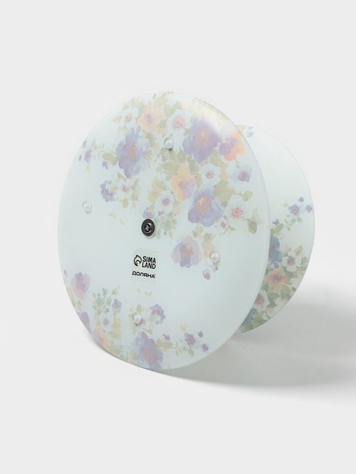 Фруктовница Доляна Букет незабудок, d=20/25 см, h=24 см, стекло, рисунок  фото 3