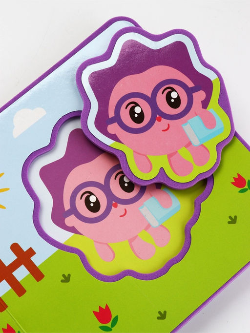 Книжка с мягкими пазлами EVA «Любимые герои. Малышарики», 12 стр.