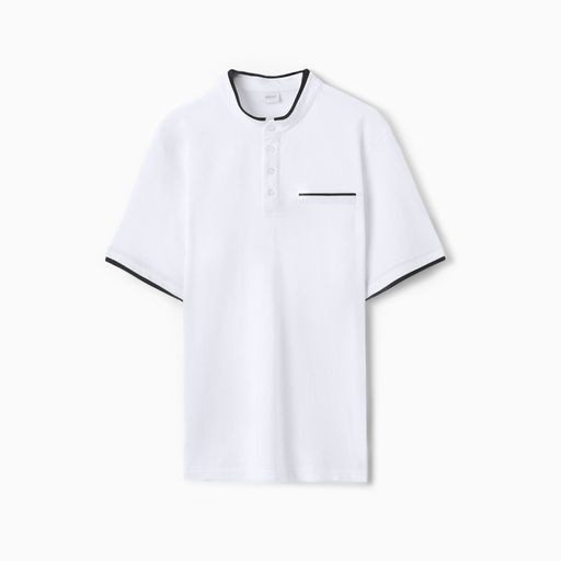 Футболка поло мужская MINAKU REGULAR FIT: белая, р-р 42