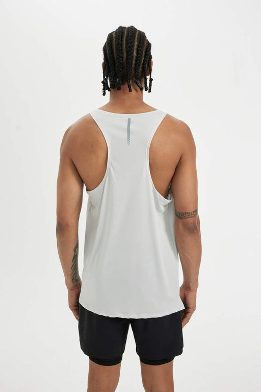 DeFactoFit Стандартная посадка с круглым вырезом, майка из плотной ткани  фото 7