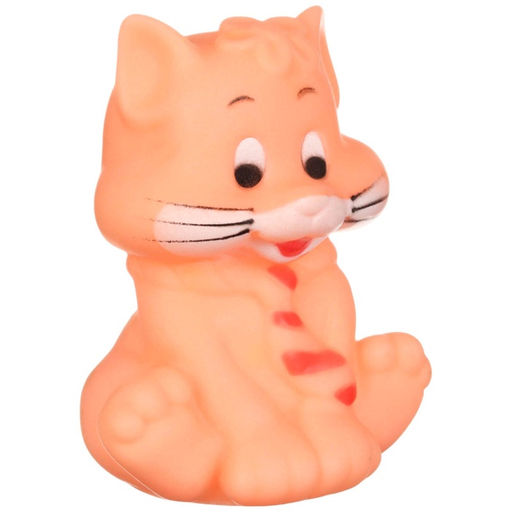 Резиновая игрушка для ванны «Котик», с пищалкой, 1 шт., МИКС