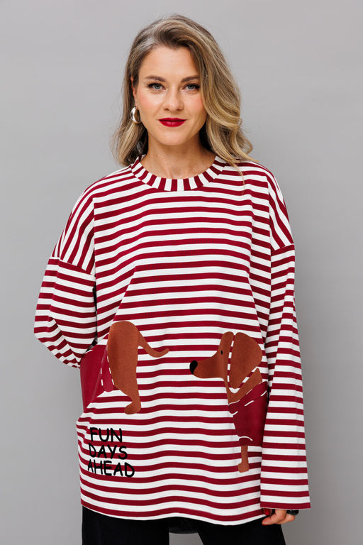 Джемпер KOKOdea 4.44.2 вишня+молоко