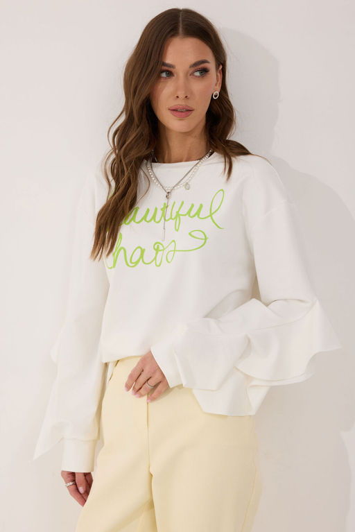 Джемпер LYUSHe 4061 молоко фото 4