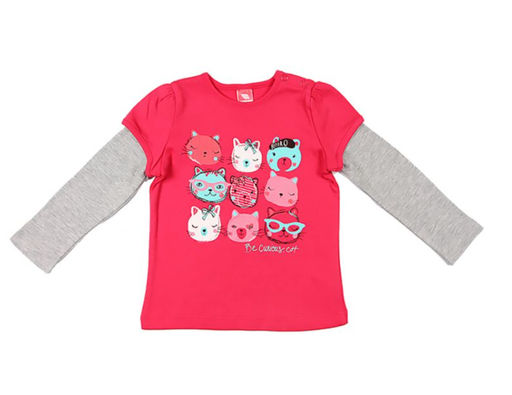 CRB wear/CWB 61440 Джемпер для девочки, малиновый/Ex.Cherubino фото 4