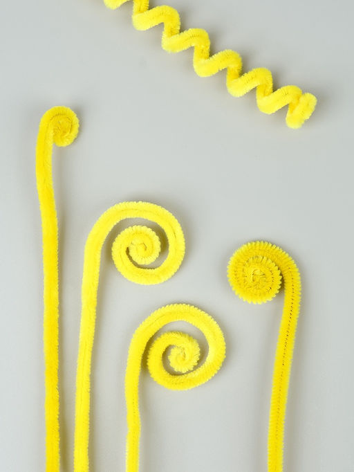 Синельная проволока, набор 100 шт, размер 1 шт 30х0,8 см, цвет желтый