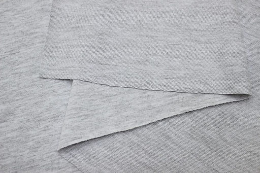 Футер 2-х нит. петля цв.Св.серый меланж, ш.1.9м, Пенье, хл-94%, лайкра-6%, 240гр/м.кв - Купава фото 8