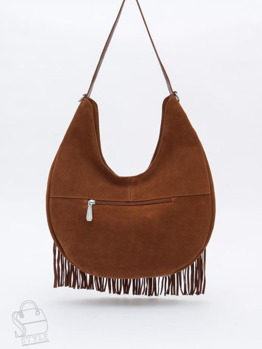Сумка женская кожаная 5876P brown Polina&Eiterou