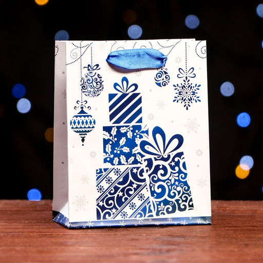 Цена за 12 шт. Пакет ламинированный Подарки 11,5 х 14,5 х 6 см - Simaland фото 3