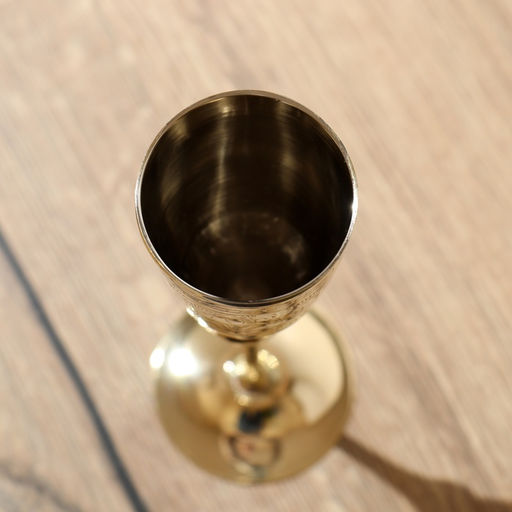 Фужер, 7×7×24 см, латунь