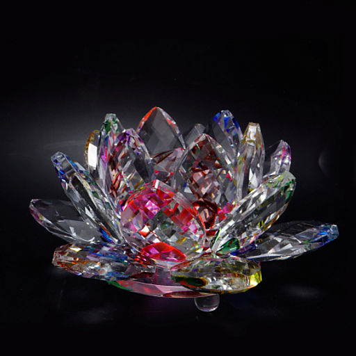 Лотос хрустальный радужные переливы 7см-11см