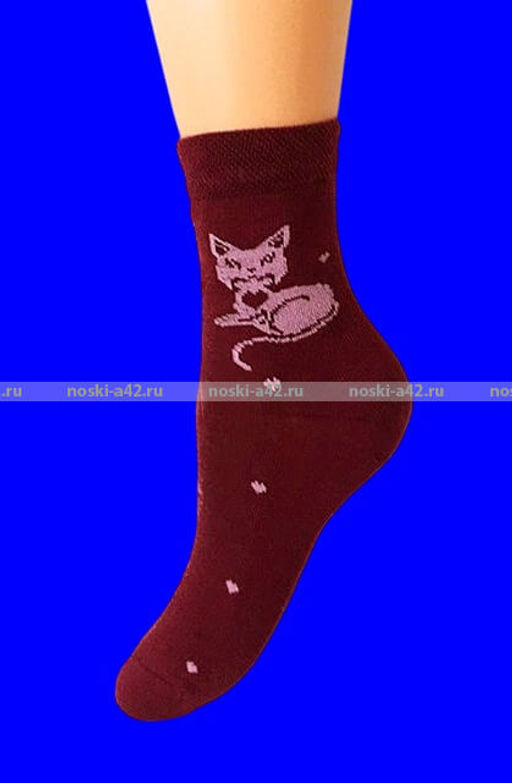 Цена за 10 пар. ЮстаТекс носки подростковые 3с20 хлопок на девочек