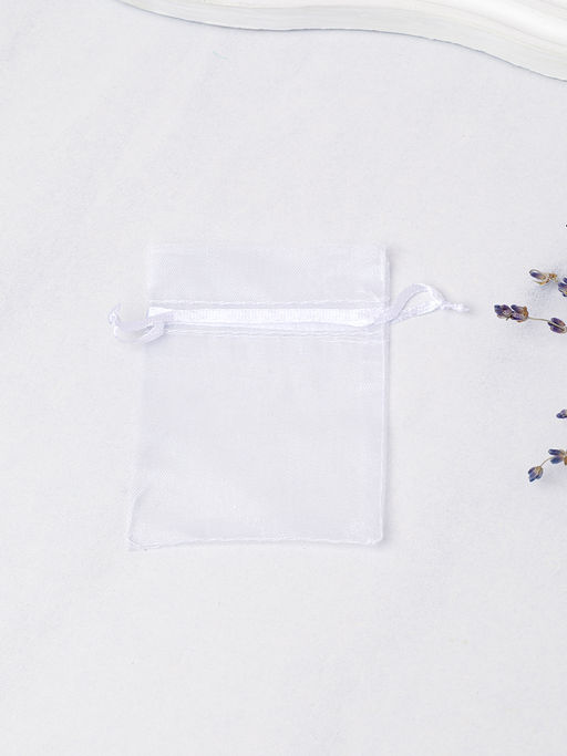 Мешочек органза Белый 7х9 см / W-10 /уп 50/штучно