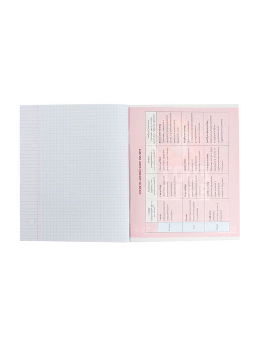 Тетрадь предметная Герб, 48 листов в клетку Английский язык, обложка мелованный картон, Уф-лак, блок офсет - Calligrata фото 10