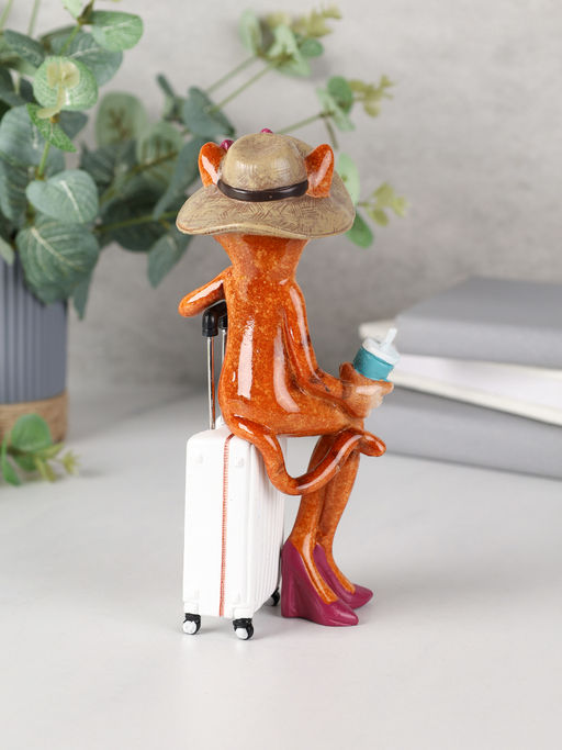 Фигурка Кошка путешественница 17 см / YX31018 /уп 24/ - Галеонтрейд фото 4