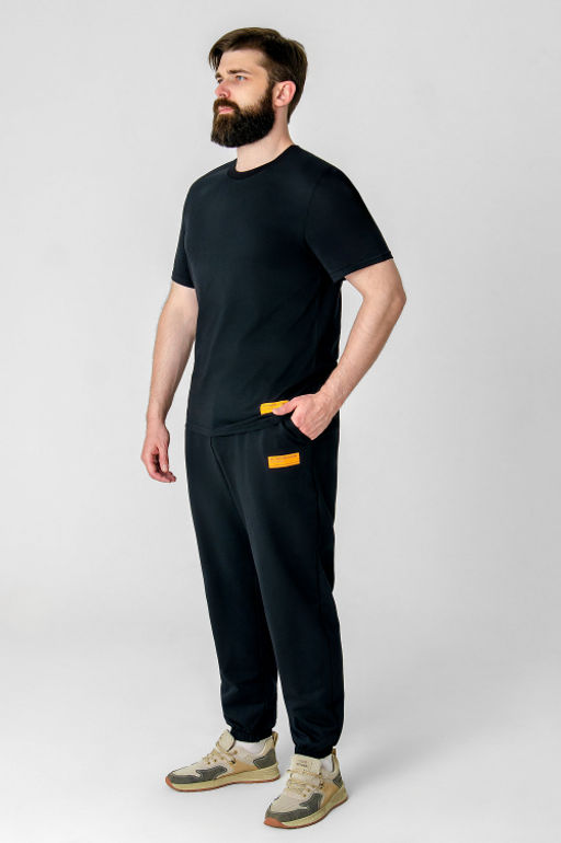 Арт. 613107 Комплект с брюками мужской 48-56 (5 шт) Цвет:черный - Идеал фото 9