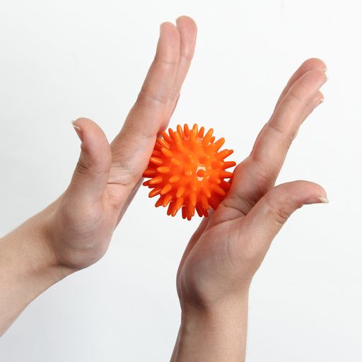 Мяч массажный, ø6 см, от 6 мес., оранжевый