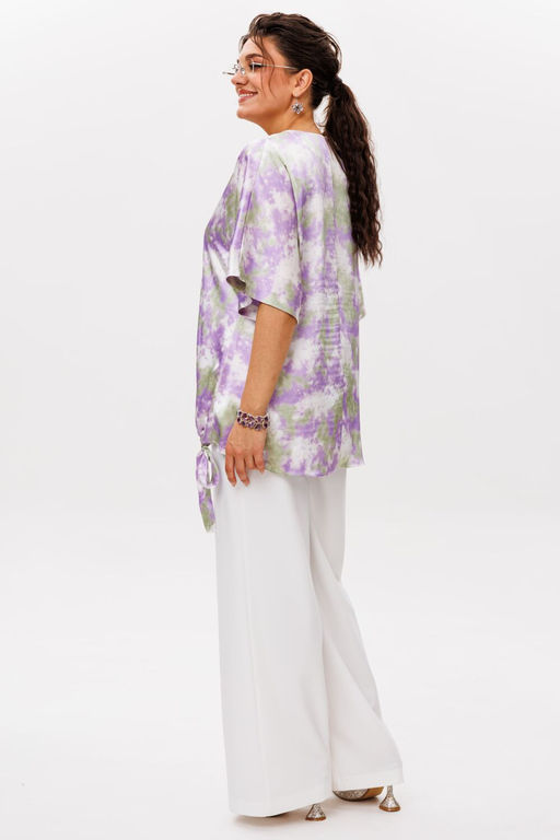 Блуза ANELLI 1606 лавандовое поле  фото 7
